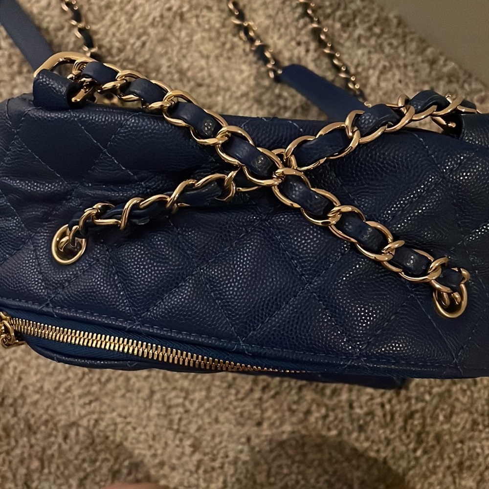 Chanel Blue Caviar Backpack. 💙 - Picture 5 of 8